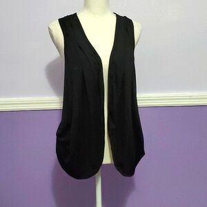 Candy Rain Y2K Vintage Black Lace Grunge Witchy Goth Sleeveless Vest S